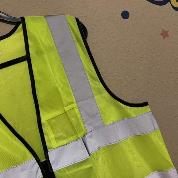 Men's High Visibility Softshell Fluorescent Yellow/Black Vest - Picture 2 of 10